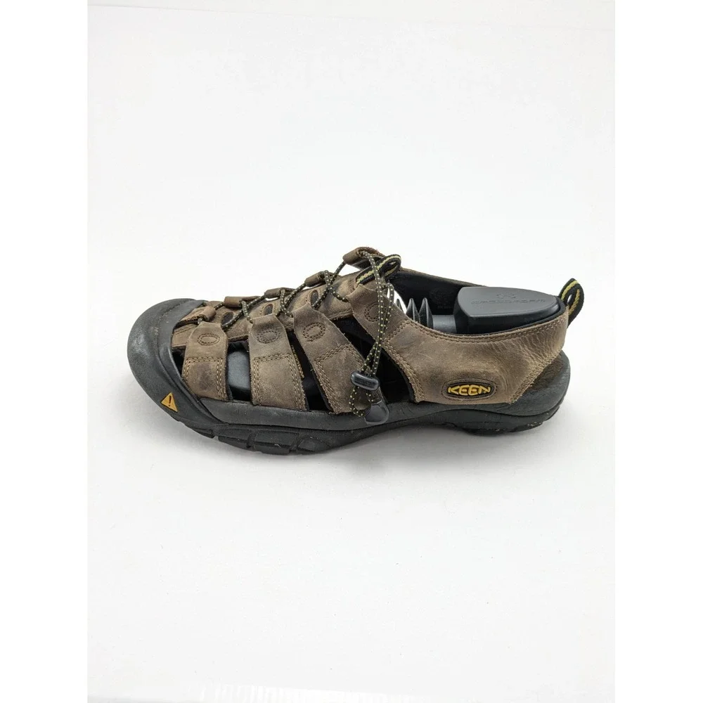 Mens Keen Newport Waterproof Brown Leather Hiking Sandals 110220-BISN Size 13